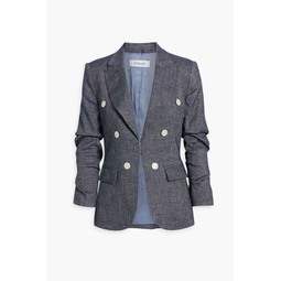 Kaia button-embellished linen-blend blazer