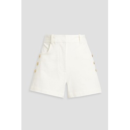Elliot cotton-blend twill shorts