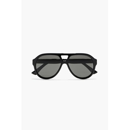 Aviator-style acetate sunglasses