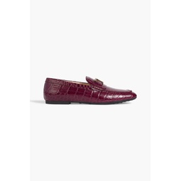 T Timeless croc-effect leather loafers
