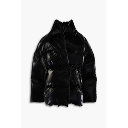 Mott quilted shell down coat