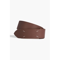 Pebbled-leather belt