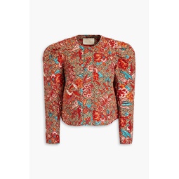 Esti quilted printed cotton jacket