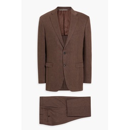 Linen and wool-blend suit