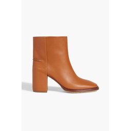 Edith pebbled-leather ankle boots
