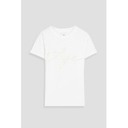 Questa embroidered cotton-jersey T-shirt
