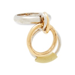 Reese burnished gold and silver-tone ring