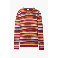 Striped cashmere-blend sweater
