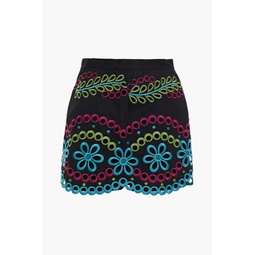 Broderie anglaise cotton shorts