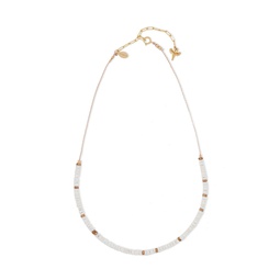 Gold-tone bead necklace