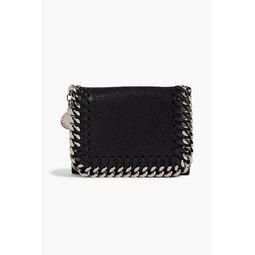 Falabella faux brushed-leather wallet