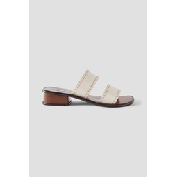 Laia embroidered leather mules