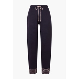 Ponzo striped knitted track pants