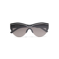 Oval-frame acetate sunglasses